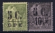 Guadeloupe Yv Nr  10 + 11  MH/* Falz/ Charniere  1890 - Ongebruikt