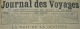 J.DES VOYAGES 1893 N°834:LIBAN BEYROUTH/LE CIRCASIEN ET SON CHEVAL/BETE DU GEVAUDAN/FRUITS US/AMAZONIE DOC.CREVAUX - 1850 - 1899