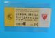 FC RED STARvs PORTADOWN FC Northern Ireland - 1991 UEFA CHAMPIONS LEAGUE Football Soccer Ticket Billet British England - Eintrittskarten