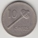 @Y@    Fiji   10 Cents  1969         (4028) - Fiji