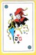 Joker Diable Avec Sceptre, Liseré Noir, étoiles Bleues - Verso Club Med, Club Méditerranée - Speelkaarten