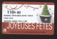 GIFT CARD - Carte Cadeau Auchan - JOYEUSES FETES - 110 € MEILLEURS VOEUX - Cartes Cadeaux