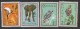 1964 Ghana Hippo Elephant Birds Complete Set Of 8 MNH - Ghana (1957-...)