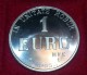 1 EURO ARGENTO 800/1000 PRECURSORE EURO MFE BOLOGNA 1965 IN UNITATE ROBUR - Prove Private