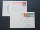 Schweiz 1922 / 23 Ganzsachen An Den Deutschen Schriftsteller Hans Eschelbach (Bonn) Social Philately!! - Escritores