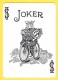 Joker  : Roi Sur Vieux Vélo Noir Et Blanc : Nombre 808 Sur La Borne - Verso Bleu - Speelkaarten