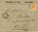 1893 Envelop Met Firmalogo  Lokaal Verzonden In Amsterdam  Met NVPH 34 Met Kleinrondstempel - Brieven En Documenten