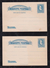Brazil Brasil 1889 BP 14 + BP 15 40R Dom Pedro Stationery Card Unused Both Types - Ganzsachen