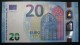 20 EURO E002A2 Draghi France Serie EA Perfect  UNC - 20 Euro