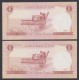 SYRIA ,SYRIE,1 Syrian Pounds,1977,Jewish Hand Maker,No:99,Two-pic. Serial Numbers,UNC. - Syrie