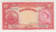 Bahamas 10 Shillings 1953 AUNC+ Pick 14b  14 B - Bahamas