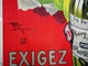 SUPERBE GRANDE AFFICHE ** EXIGEZ UN PEUREUX ** Par LE MONNIER - LARGE POSTER ( Fabr. Absinthe - Anis ) - 240 X 160cm ! - Affiches