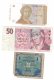 Lot Of 3 Banknotes Currency, Croatia #16 1 Dinar 1991, Czech #17 50 Korun 1997, Germany #192a 1 Mark Occupation Issue - Mezclas - Billetes