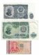 Bulgaria Lot Of 3 Banknotes Currency, #85 25 Leva 1951, #86 100 Leva 1951, #114 1 Leva 1999 Issue - Bulgaria