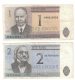 Estonia Lot Of 2 Banknotes Currency, #69 1 Kroon 1992, #70 2 Krooni 1992 Issue - Estonia