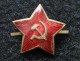 Hat Badge. Red Star. USSR 1940's-1960's . Officer . Enamel. Soviet Army. Cap. L'étoile Rouge - Heer