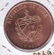 MONEDA DE CUBA DE 1 PESO DEL AÑO 2010 ENCUENTRO ENTRE FIDEL CASTRO Y ERNEST HEMINGWAY (COIN) SIN CIRCULAR-UNCIRCULATED - Cuba