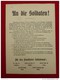 TRACT PROPAGANDE ALLEMANDE REGIMENT UN DIE SOLDATEN  29.5 X 21 - Documents