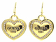 Véritable Guess Bijoux Boucles D'oreilles Métal Doré UBE11462 : NEUF + Pochette - Earrings