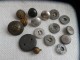 16 Boutons Militaire - Boutons