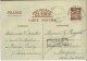 1941 - "TEINTE INADMISE" (VOIR DOS) - CP ENTIER TYPE IRIS De BOURBON LANCY Pour MOUGINS Avec RETOUR à L'ENVOYEUR - Cartes Postales Types Et TSC (avant 1995)