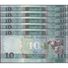 TWN - SOUTH SUDAN 7b - 10 Pounds 2015 Prefix AL UNC DEALERS LOT X 5 - FREE SHIPPING On Orders Over EUR 150 - Sudan Del Sud