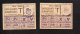 Guerre 1939-1945 - 2 Tickets Ou Coupons De Rationnement Supléments Alimentaires 4éme Trimestre 1948 / Cachet Caen - Documents