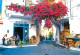 Cafe, Crete, Greece Postcard Posted 2008 Stamp - Grecia