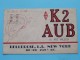 K2AUB ( Art Wilson ) Bellerose L.I. New YorkUSA ( To Hull England ) Anno 1956 ( Zie Foto Voor Details ) - Radio Amateur