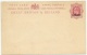 Britain 1908 Ottoman Levant - Postal Stationery Correspondence Card - Britisch-Levant