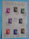 Aandenkingszegels Koningin ASTRID Uitgegeven Op 15 April 1937 ( Zie Details Op Foto ) ! !! - Cartes Souvenir – Emissions Communes [HK]