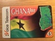 Ghana  Voice  - Voice Telecom   - 5 &euro; - Flag Ghana  -  Best Condition - Autres - Europe