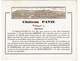 Publicité 1926, Château PAVIE, Grand Crû Saint-Emilion - Ferdinand BOUFFARD - 2 Scans - Alcoholes