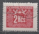 Czechoslovakia 1948. Scott #J77 (U) Postage Due, Numeral - Timbres-taxe