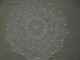 Ancien - Grand Napperon Crochet Coton Perlé - Spitzen Und Stoffe