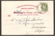 5 öre Posthorn. Postmark KONGSVINGER.POSTEXP XAx. P.c. Chistiania 1905 - Cartas & Documentos