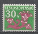 Czechoslovakia 1971. Scott #J97 (U) Postage Due, Stylized Flower - Timbres-taxe