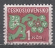 Czechoslovakia 1971. Scott #J100 (U) Postage Due, Stylized Flower - Timbres-taxe