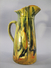 ° PICHET VERT EN TERRE CUITE VERNISSEE @ Art Populaire Broc Cruche Carafe - Karaffen