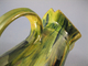 Delcampe - ° PICHET VERT EN TERRE CUITE VERNISSEE @ Art Populaire Broc Cruche Carafe - Jugs