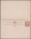 Grande-Bretagne 1878-1882. 2 Cartes Postales, Entiers Avec Réponse Payée, Papiers Mince (12/2) Et épais (14/2) - Entiers Postaux