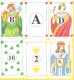 6 Cartes Publicitaires As Roi Dame Valet (B) 10 Et 2 - Cartes à Jouer Classiques