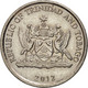 Monnaie, TRINIDAD & TOBAGO, 25 Cents, 2012, TTB+, Copper-nickel - Trinité & Tobago