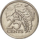 Monnaie, TRINIDAD & TOBAGO, 25 Cents, 2012, TTB+, Copper-nickel - Trinidad Y Tobago