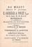 Image Chromo    11,5 X 8.   Au Magot 33 Bordeaux  Jeune Enfant Jockey  (voir Scan) - Other & Unclassified