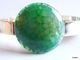 Delcampe - Bracelet Agate Verte Support Réglable En Laiton Plaqué Argent  Une Superbe Pierre Mise En Valeur Par La Ligne Pure De So - Bracciali