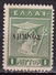 LEMNOS 1912 1 L Green Litho With Black Overprint With Fallen S MNH  Vl. 2 E - Lemnos