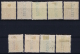 Spain: 1930  Ed 490 - 498  Mi Nr 562 - 570  MH/* Falz/ Charniere - Unused Stamps