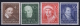 Deutschland: Mi 143 - 146 MNH/**/postfrisch/neuf Sans Charniere 1951 - Nuovi