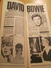 DAVID BOWIE Rare Yugoslav Music Pop-Rock Magazine - Slav Languages